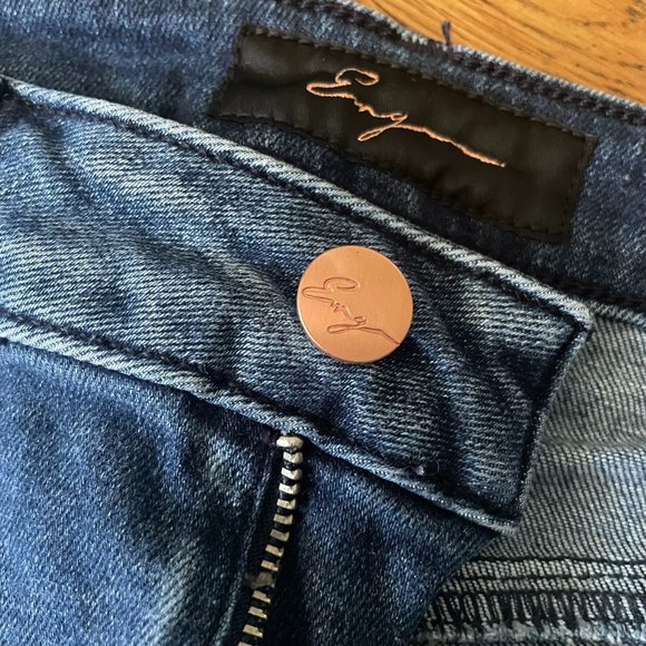 EMG Denim High Rise Cutoff Shorts - Picture 1 of 6